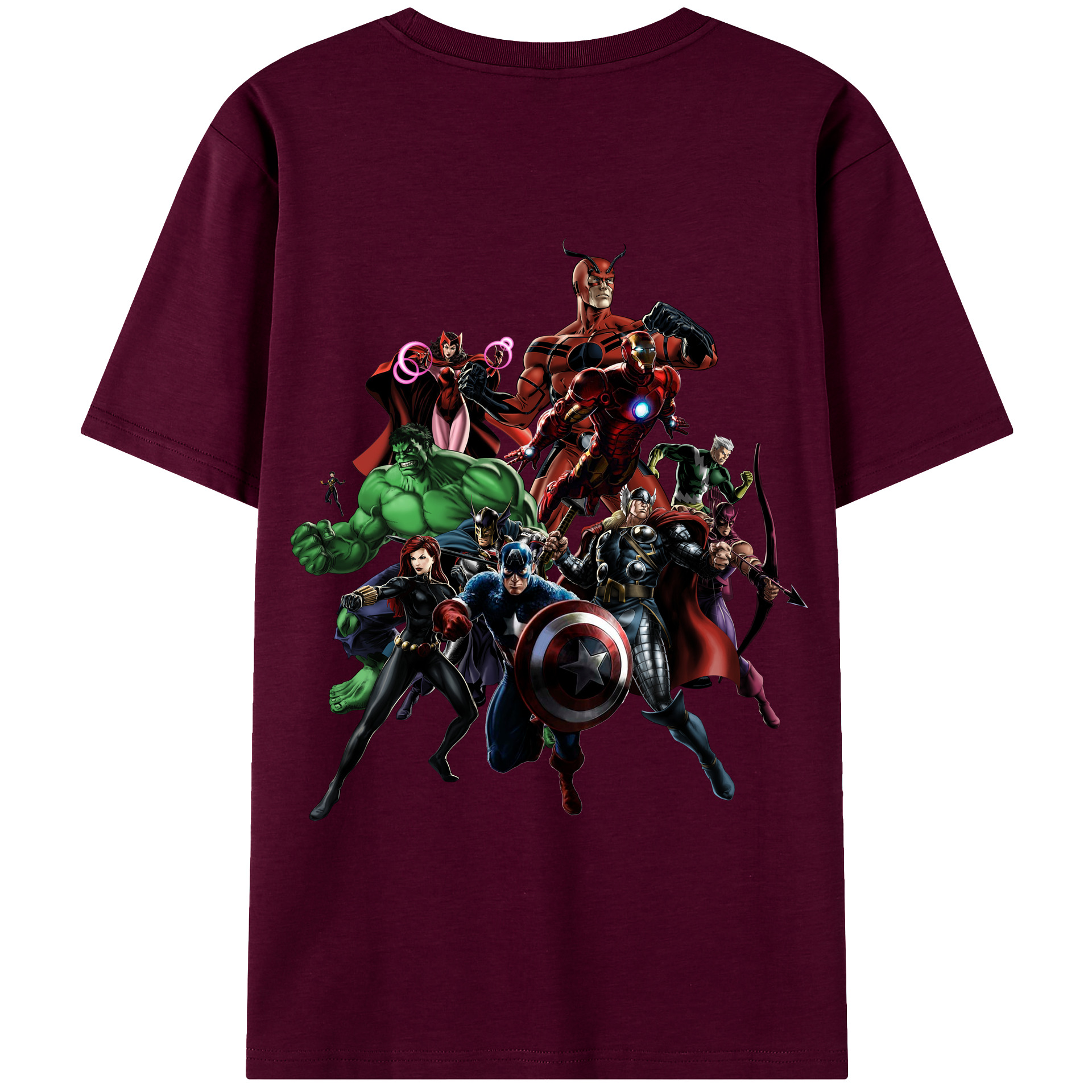（画像用） アベンジャーズ The Avengers レディース半袖Tシャツ(バックプリント)